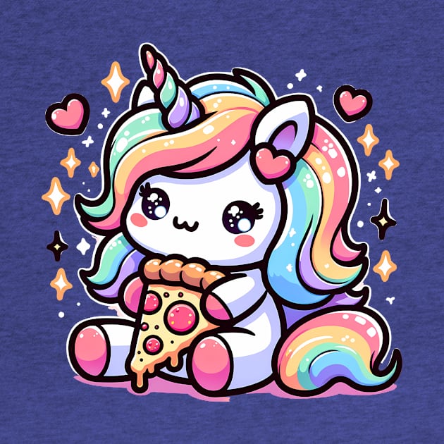 Pizza Unicorn Lover, Love Eating Pizza by dukito